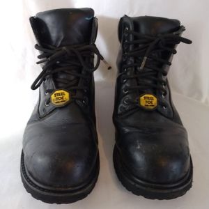 Steel Outbound Trading Co Black Steel Toe Boots
